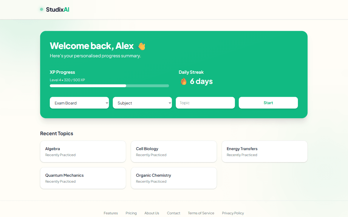 Select Exam Board, Subject & Topic
